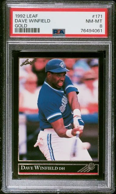 1992 Leaf Dave Winfield Gold #171 card image