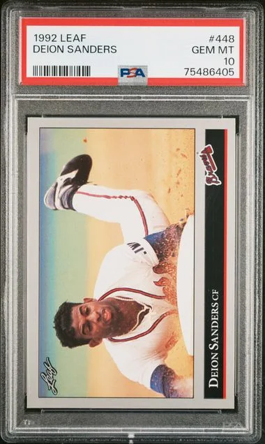 1992 Leaf Deion Sanders #448 card image