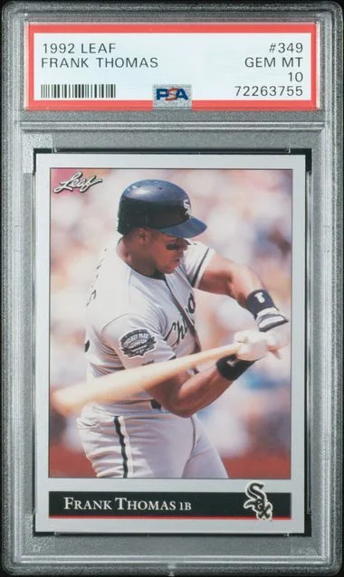 1992 Leaf Frank Thomas #349 card image