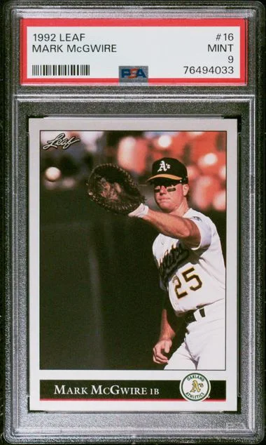 1992 Leaf Mark McGwire #16 card image