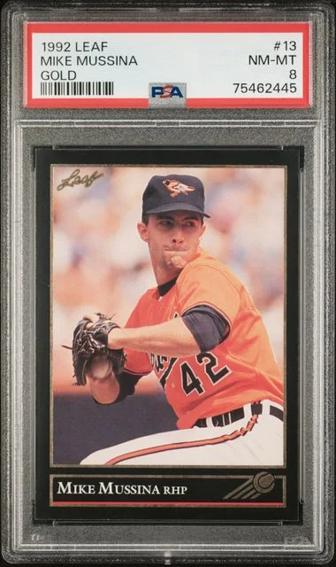 1992 Leaf Mike Mussina Gold #13 card image