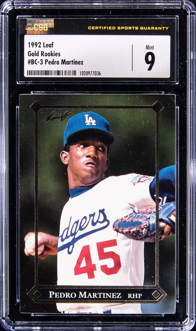 1992 Leaf Pedro Martinez Gold Rookies #BC-3 card image