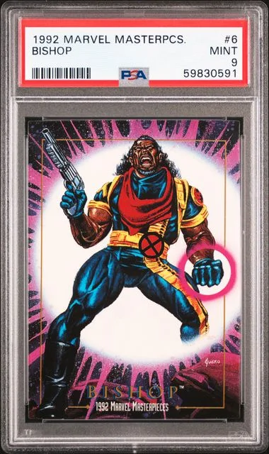 1992 Marvel Masterpieces Bishop #6 card image