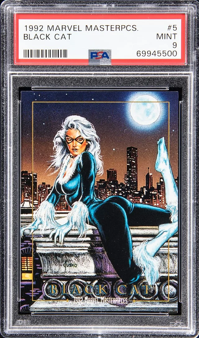1992 Marvel Masterpieces Black Cat #5 card image