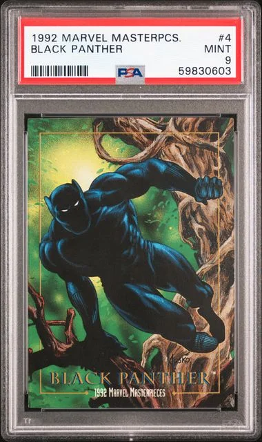 1992 Marvel Masterpieces Black Panther #4 card image