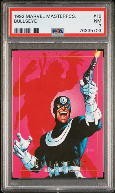 1992 Marvel Masterpieces Bullseye #19 card image