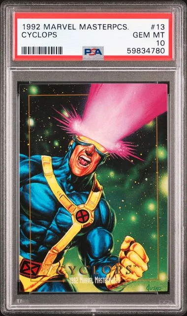 1992 Marvel Masterpieces Cyclops #13 card image