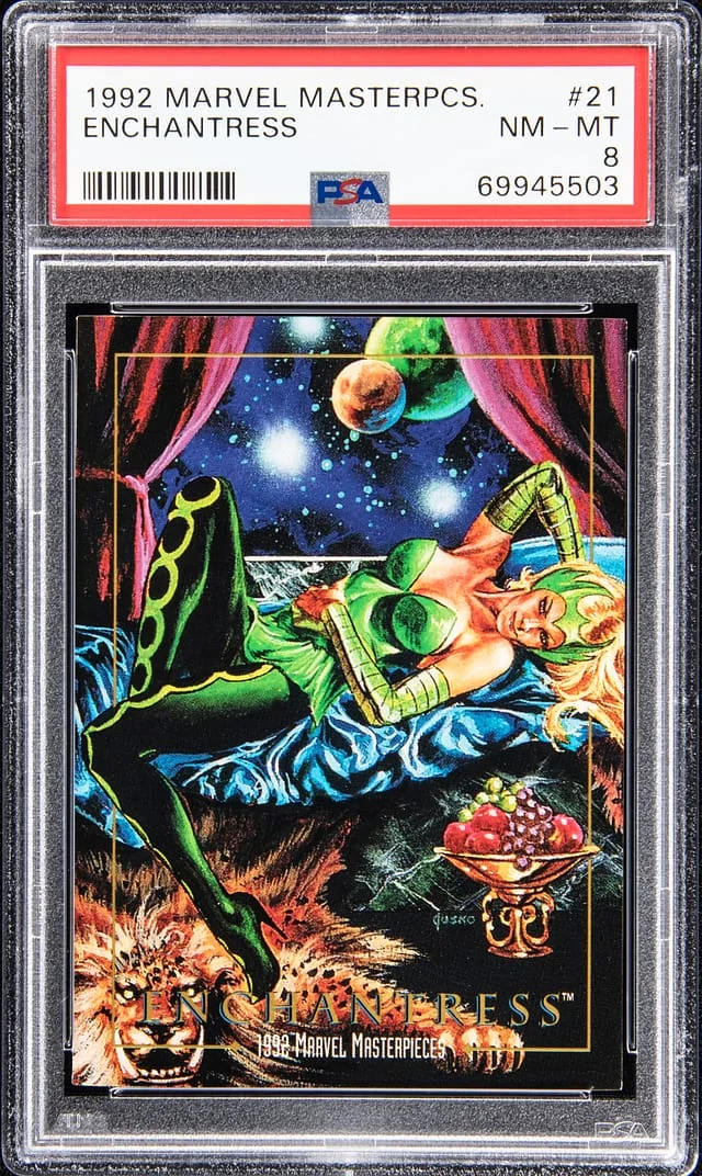 1992 Marvel Masterpieces Enchantress #21 card image