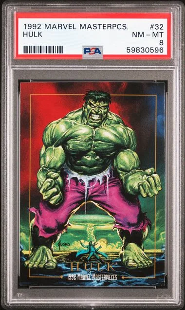 1992 Marvel Masterpieces Hulk #32 card image