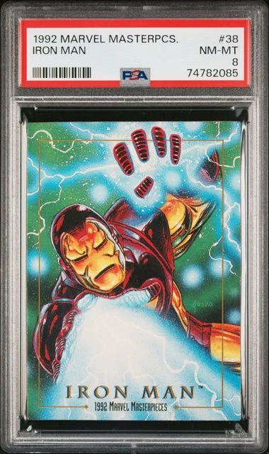 1992 Marvel Masterpieces Iron Man #38 card image