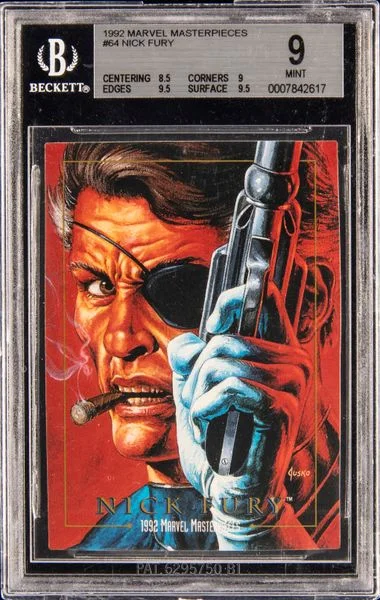 1992 Marvel Masterpieces Nick Fury #64 card image
