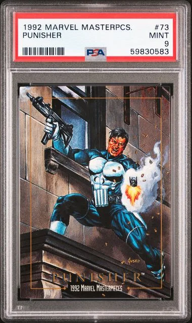 1992 Marvel Masterpieces Punisher #73 card image
