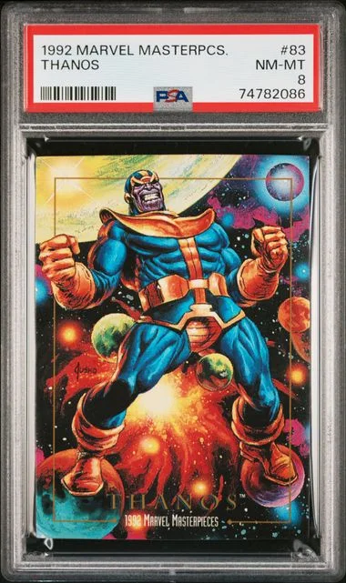 1992 Marvel Masterpieces Thanos #83 card image