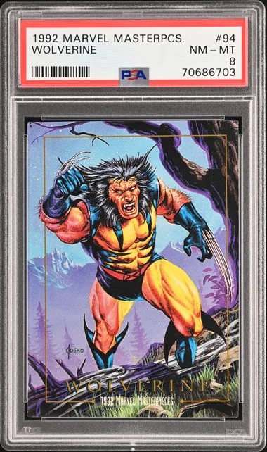 1992 Marvel Masterpieces Wolverine #94 card image