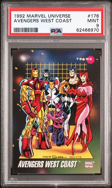 1992 Marvel Universe Avengers West Coast #176 card image