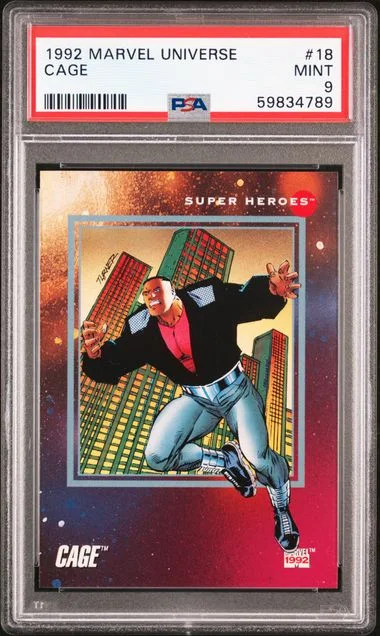 1992 Marvel Universe Cage #18 card image