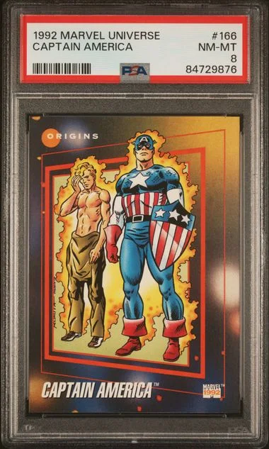 1992 Marvel Universe Captain America #166 card image
