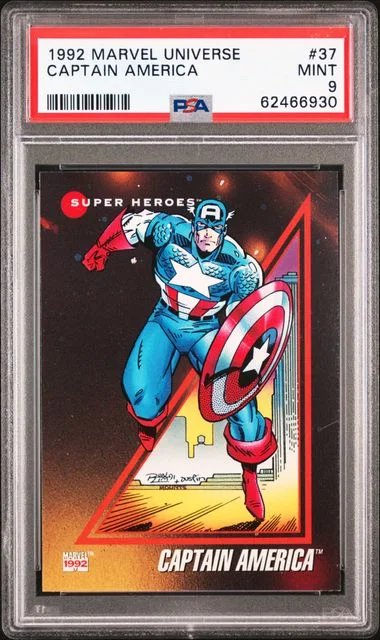 1992 Marvel Universe Captain America #37 card image