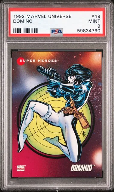 1992 Marvel Universe Domino #19 card image