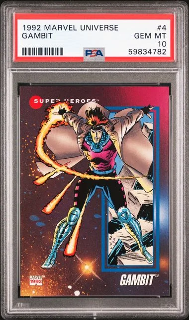 1992 Marvel Universe Gambit #4 card image