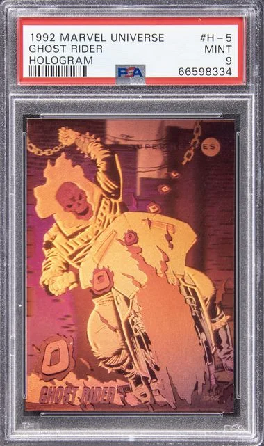 1992 Marvel Universe Hologram Ghost Rider #H-5 card image