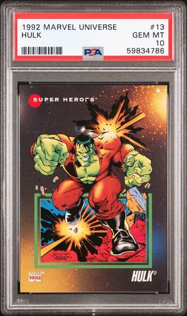 1992 Marvel Universe Hulk #13 card image