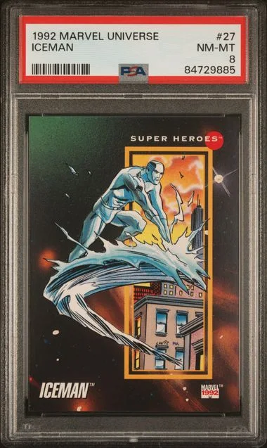 1992 Marvel Universe Iceman #27 card image