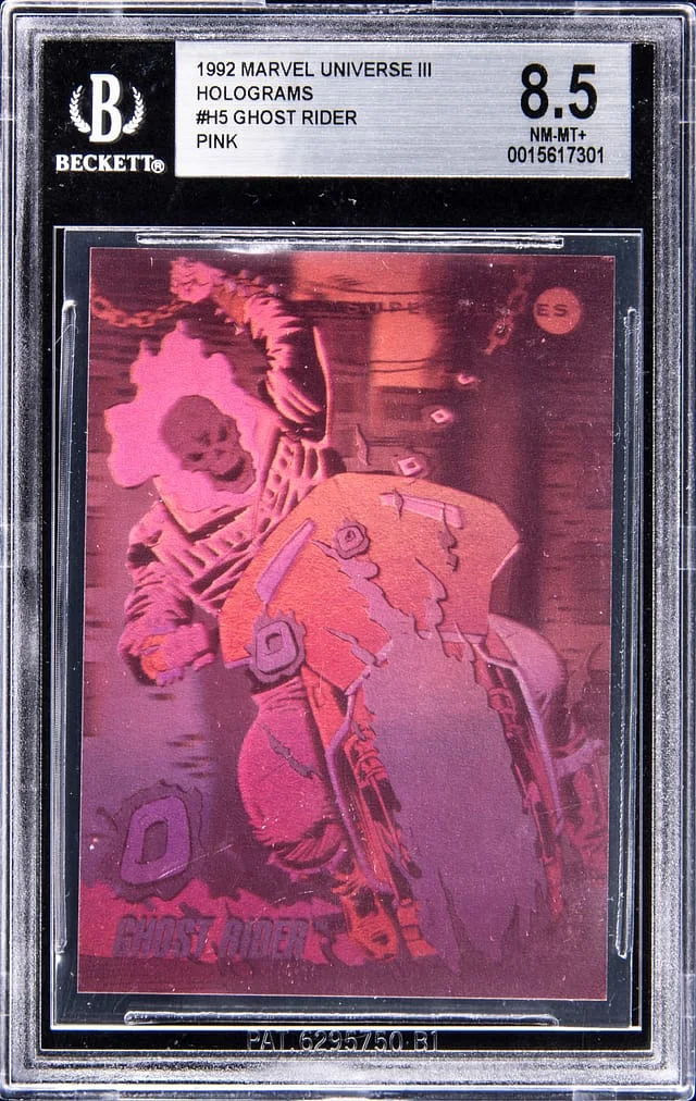 1992 Marvel Universe III Holograms Pink Ghost Rider #H-5 card image