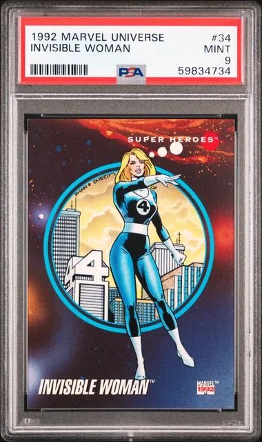 1992 Marvel Universe Invisible Woman #34 card image