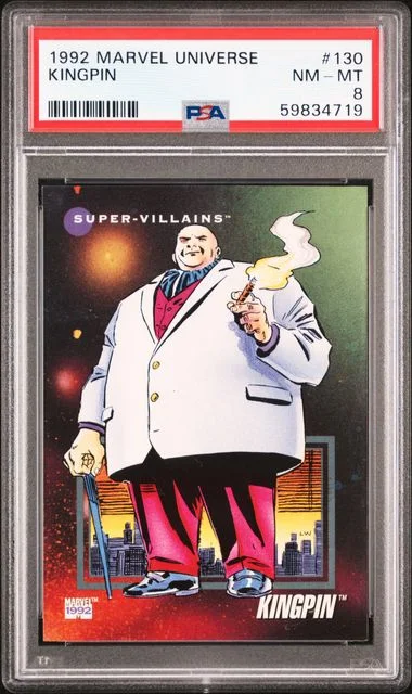 1992 Marvel Universe Kingpin #130 card image
