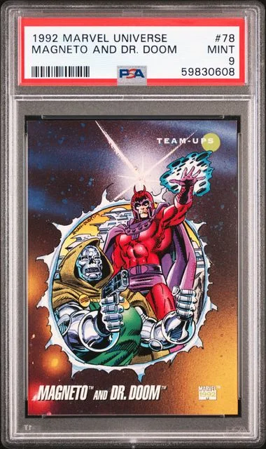 1992 Marvel Universe Magneto And Dr. Doom #78 card image