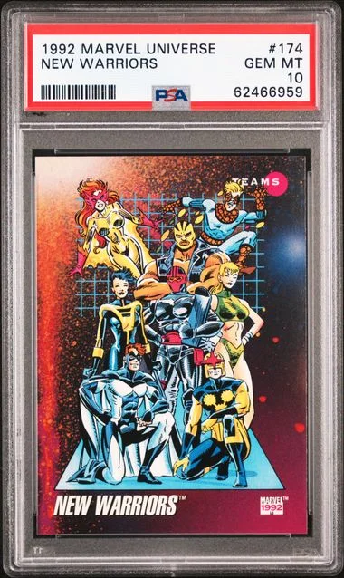 1992 Marvel Universe New Warriors #174 card image