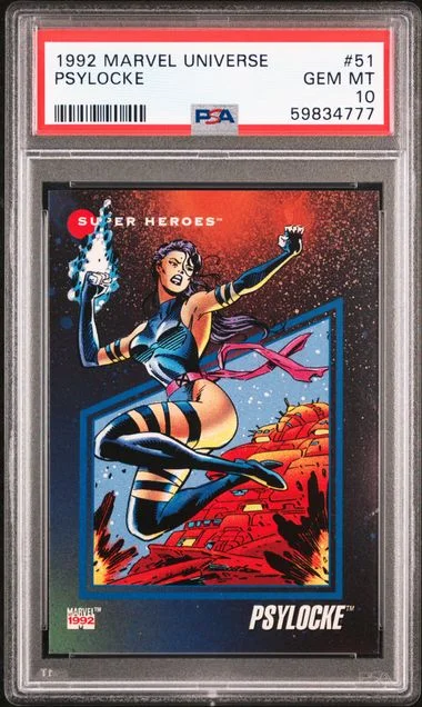 1992 Marvel Universe Psylocke #51 card image