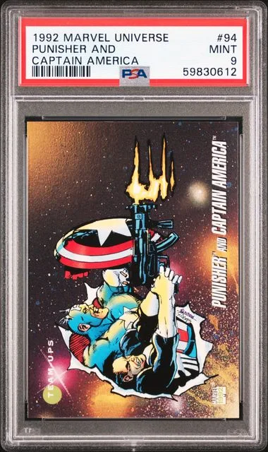 1992 Marvel Universe Punisher And Captain America #94 card image