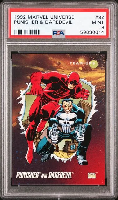 1992 Marvel Universe Punisher And Daredevil #92 card image