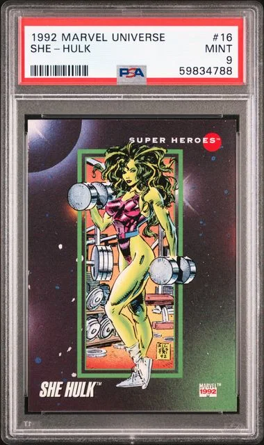 1992 Marvel Universe She-Hulk #16 card image