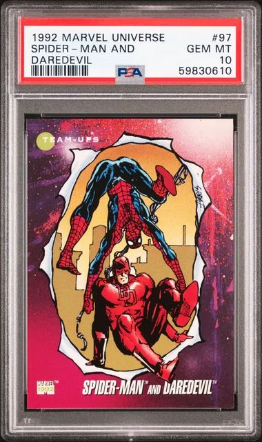 1992 Marvel Universe Spider-Man And Daredevil #97 card image