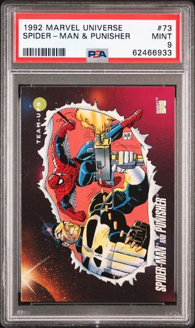 1992 Marvel Universe Spider-Man And Punisher #73 card image