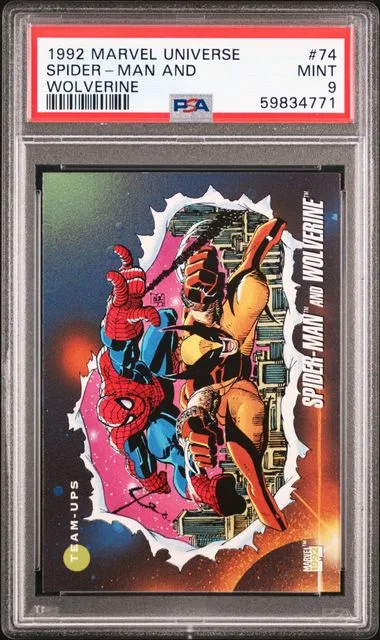 1992 Marvel Universe Spider-Man And Wolverine #74 card image