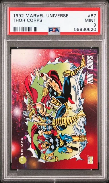 1992 Marvel Universe Thor Corps #87 card image