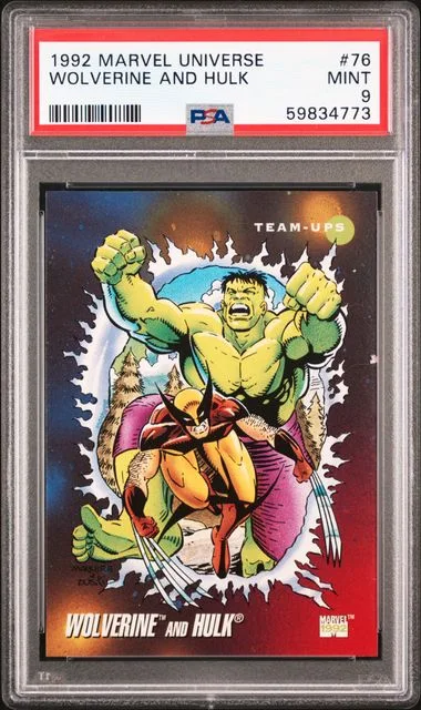 1992 Marvel Universe Wolverine And Hulk #76 card image