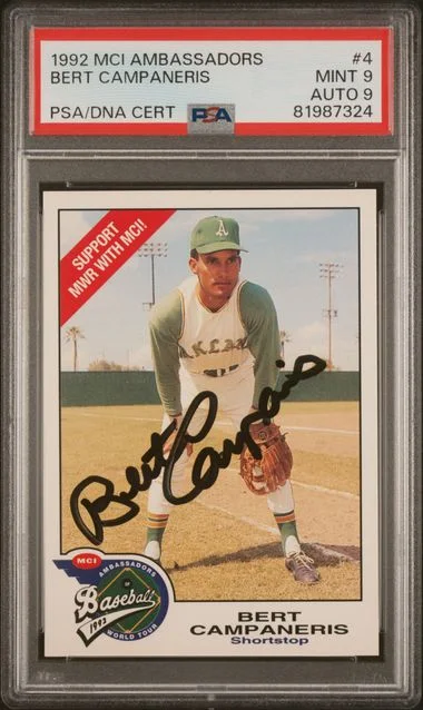 1992 MCI Ambassadors Bert Campaneris #4 card image
