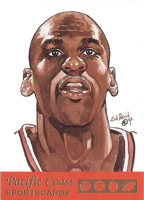 1992 Pacific Coast Sportscards Sports Heros Prototypes Michael Jordan #3 card image