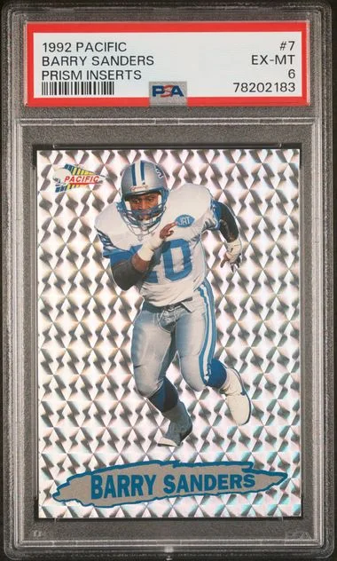 1992 Pacific Prism Inserts Barry Sanders #7 card image