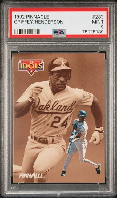 1992 Pinnacle Ken Griffey Jr./Rickey Henderson #283 card image