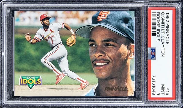 1992 Pinnacle Ozzie Smith, Royce Clayton Idols #15 card image