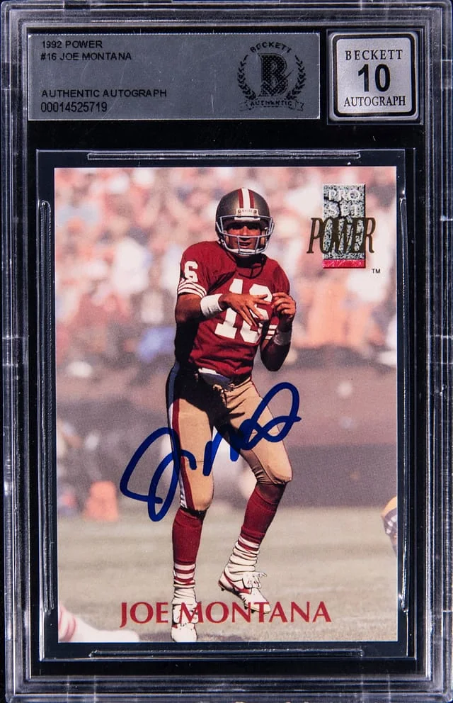 1992 Power Joe Montana #16 card image