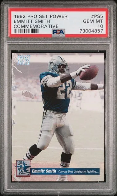 1992 Pro Set Power Commemorative Emmitt Smith #PS5 card image