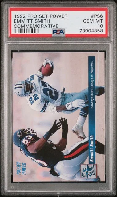 1992 Pro Set Power Commemorative Emmitt Smith #PS6 card image