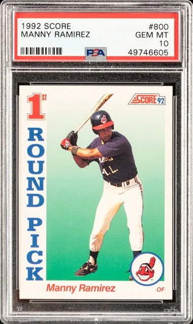 1992 Score Manny Ramirez #800 card image